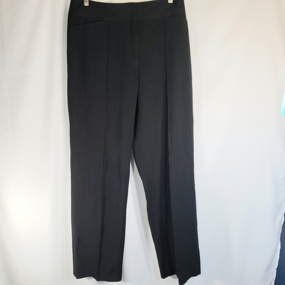 Apt 9 Black Stitched Crease Dress Pants Slacks with Pockets Size 8